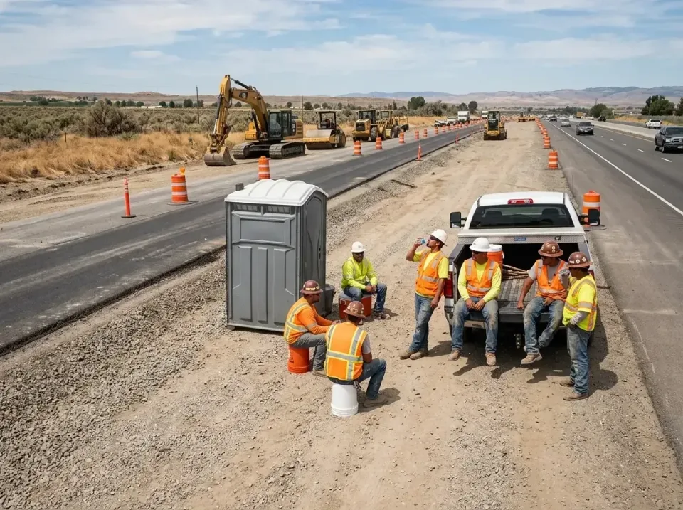 highway-road-construction-crew-007 — frequently asked questions, Porta Potty and Restroom Rentals in Lincoln City, OR